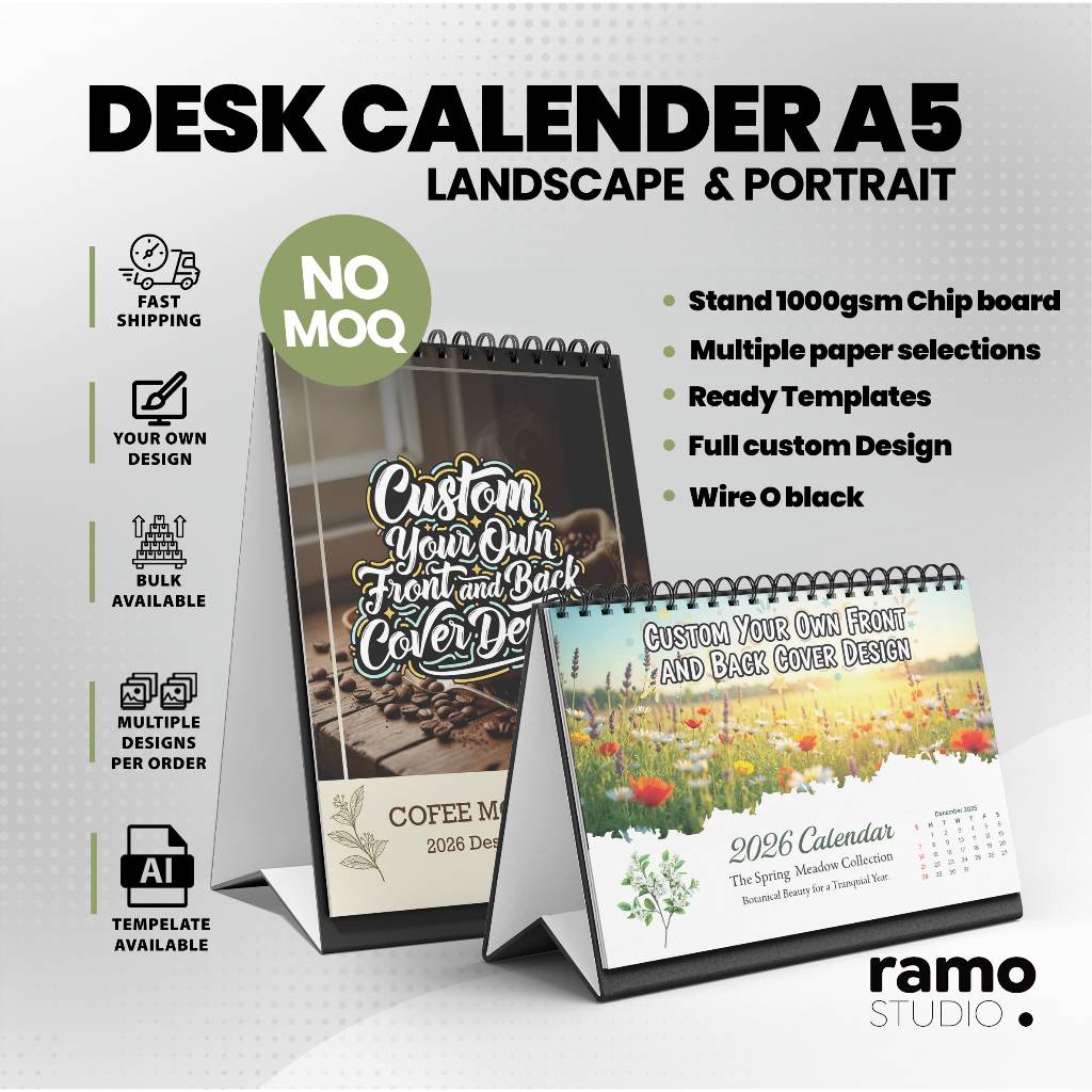 🔥Custom Calendar planner 2026🔥 Table stand calendar Custom design print ...