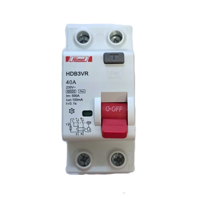 Himel 3 Series HDB3VR RCCB/ELCB 40A 2P 100mA (0.1A) | Shopee Malaysia