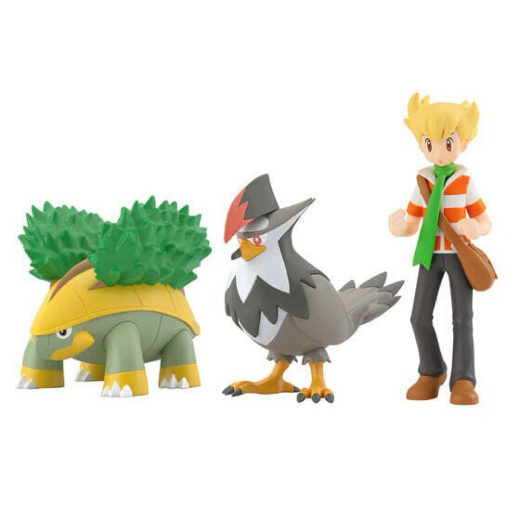 Bandai Namco Barry & Grotle & Staraptor Pokémon Scale World Figure ...