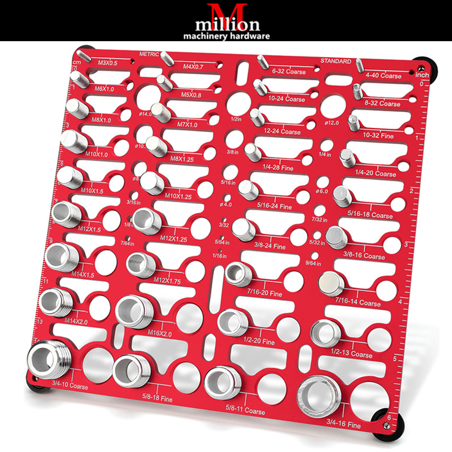 Screw Bolt and Nut Thread Gauge Lightweight Portable Aluminum Alloy ...