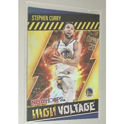 Stephen curry nbahoops high voltage panini