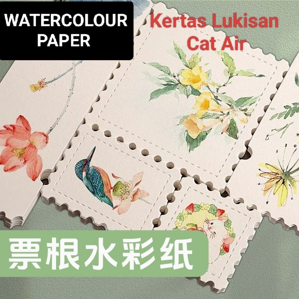 Watercolour drawing paper 300g cotton pulp postcards creative cards ...