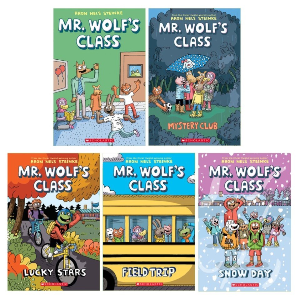 Mr.Wolf Class Series 5 Books Kids Reading Lucky Starts Mystery Club ...
