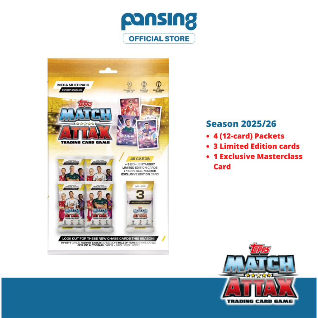 TOPPS Match Attax UCC Mega Multipack Trading Card Game 2025/26 (48 ...