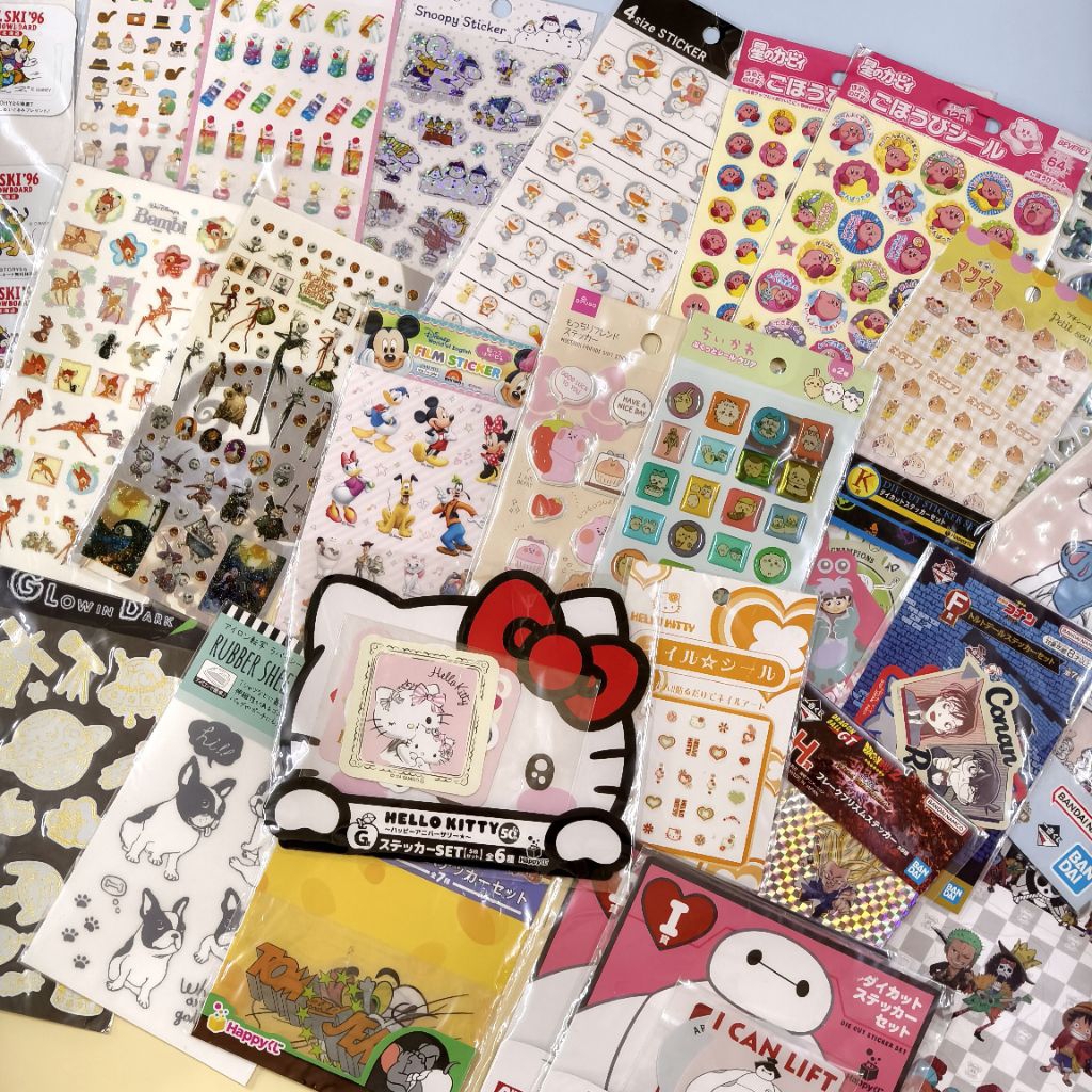 Japanese Characters Sticker Hello Kitty Chiikawa Kirby Snoopy Stickers ...