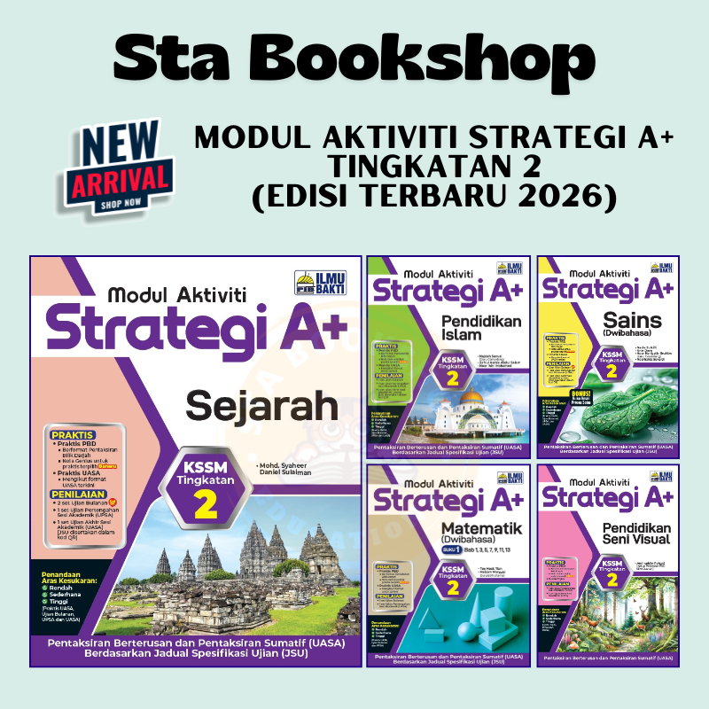 [STA] 2026 MODUL AKTIVITI STRATEGI A+ KSSM TINGKATAN 2 / FORM 2 (ILMU ...