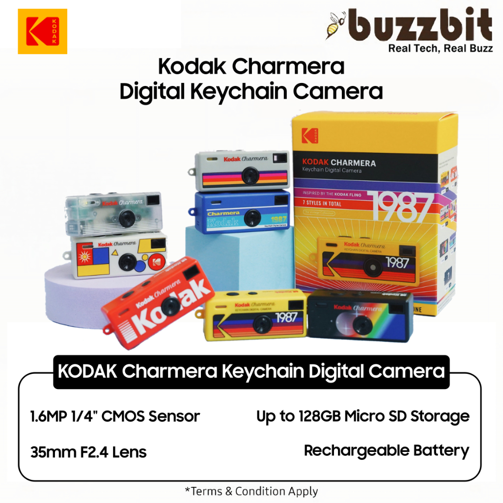 KODAK CHARMERA Keychain Digital Camera Blind Box Collection With 32GB ...