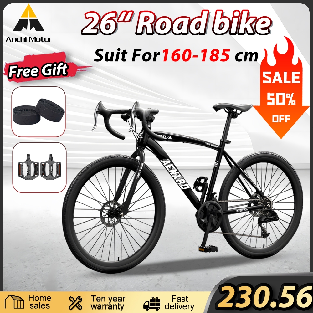 26 Inch 21 Speed Road Bike basikal fixie Basikal Jalan Raya Aluminium ...