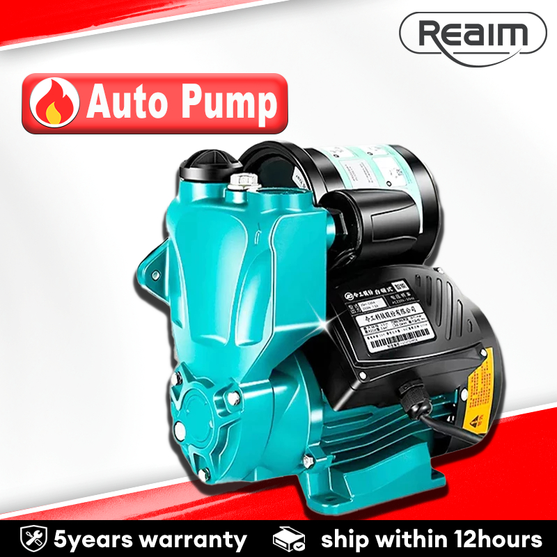 REAIM Water Pump Automatic 370W/0.5HP Home Electric Booster Pump Self ...