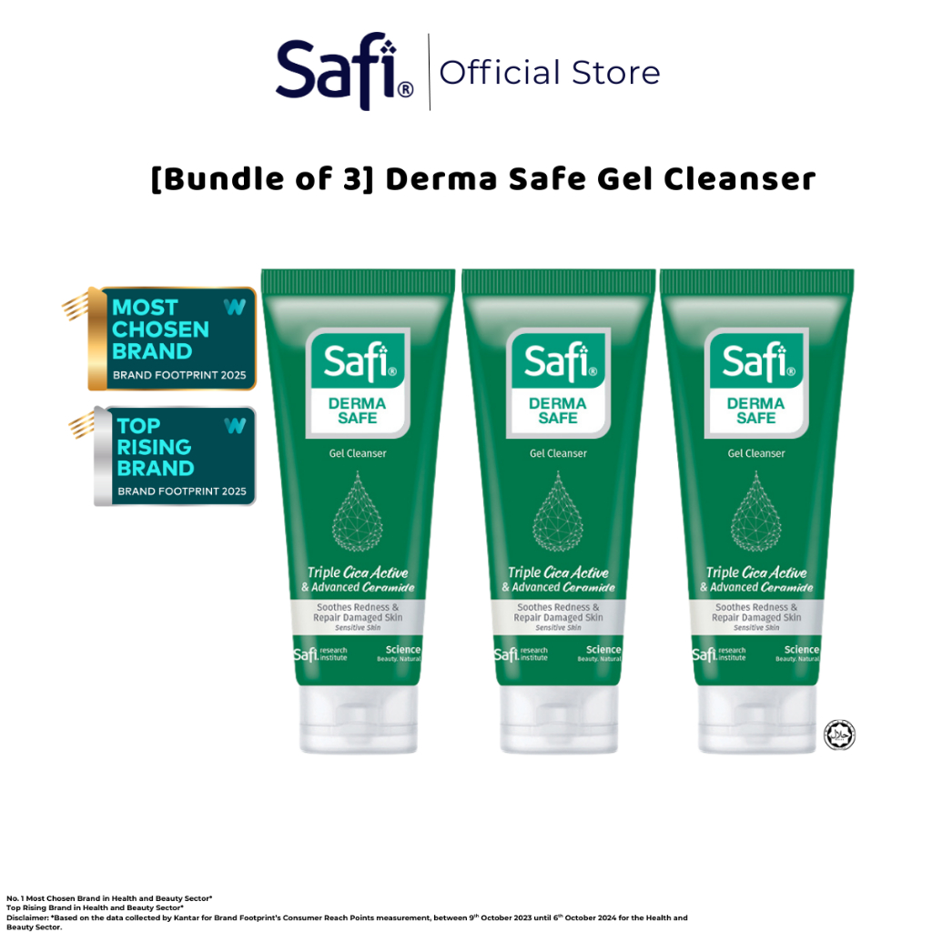 Safi Dermasafe Triple Cica Active & Advanced Ceramide Gel Cleanser 100g ...