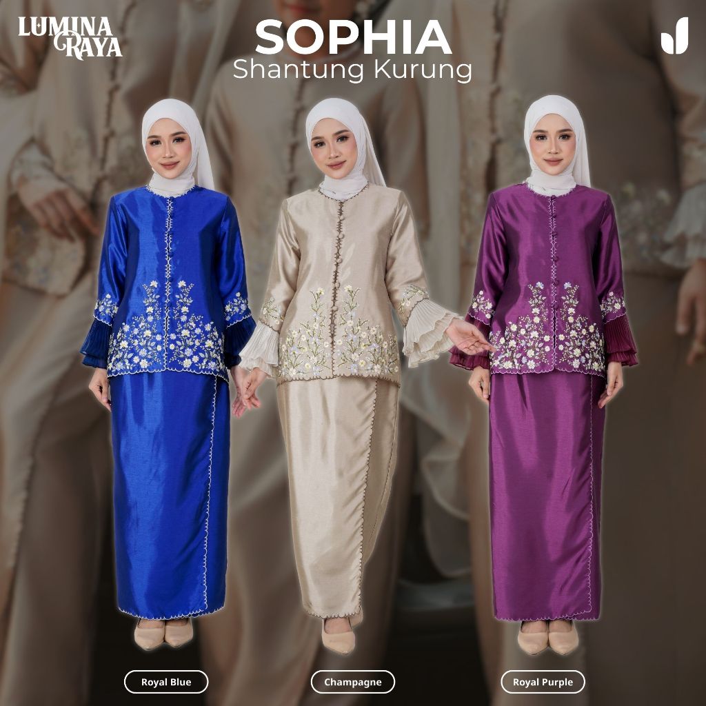 Sophia Kurung Jasmina Malaysia Lumina Raya 2026 | Shopee Malaysia