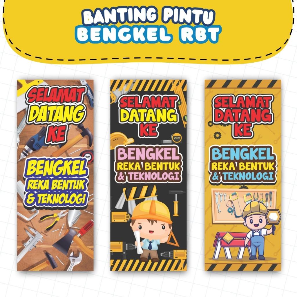 Bunting Pintu Bengkel Reka Bentuk dan Teknologi | RBT - Hiasan ...