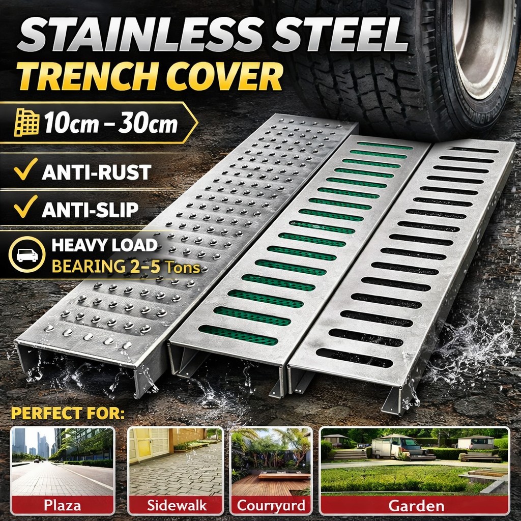 Sewer Cover Drainage Stainless steel gutter cover plate 304 kitchen ...