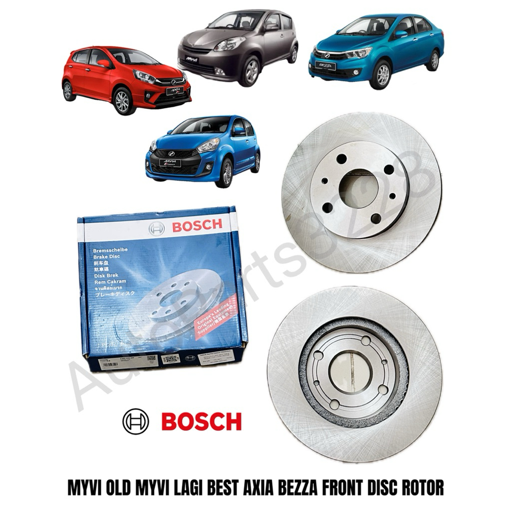 Myvi Old Myvi Lagi Best Axia Bezza Front Disc Rotor BOSCH | Shopee Malaysia