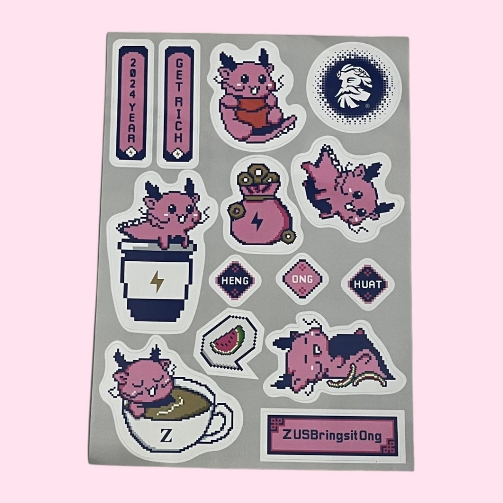 Variety Sticker Collection Sale Zus Coffee, Starbucks, KFC, Gigi Coffee ...