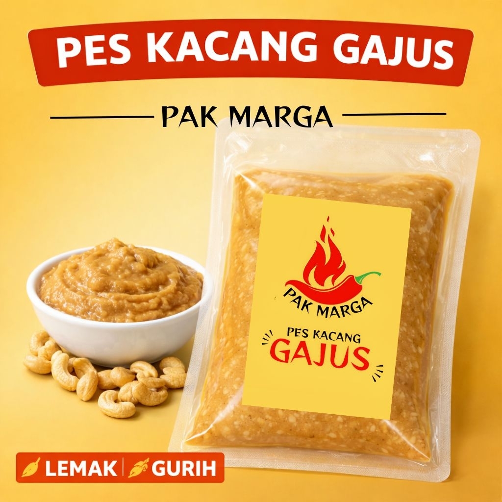 PES KACANG GAJUS SAMBAL GEPUK PAK MARGA AYAM DAGING CILI API PUASA ...