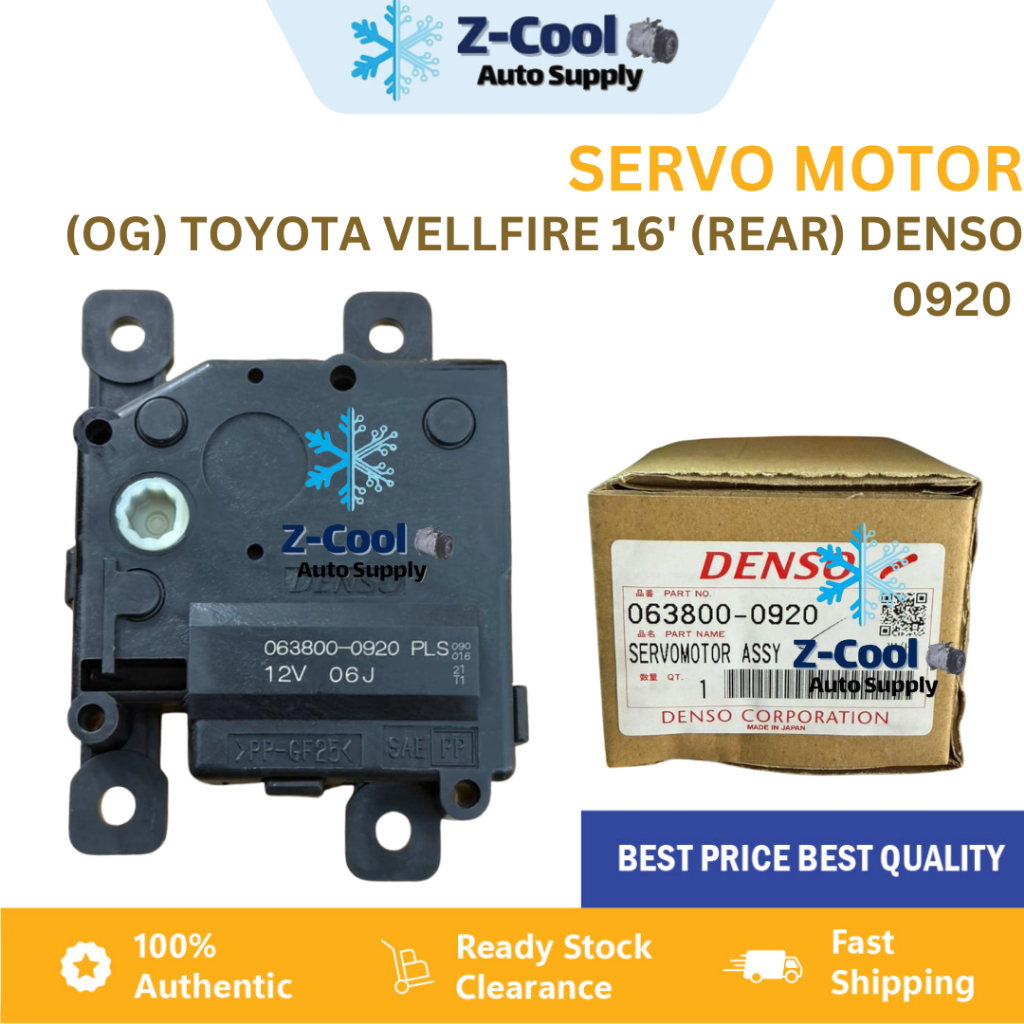 SERVO MOTOR REAR 063800-0920 ORIGINAL 100% TOYOTA ALPHARD VELLFIRE ...