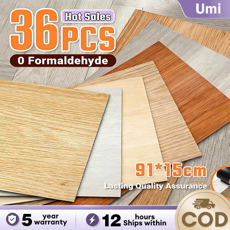 PVC Flooring Vinyl Floor Stickers 36 PCS 0 Formaldehyde Self-adhesive ...