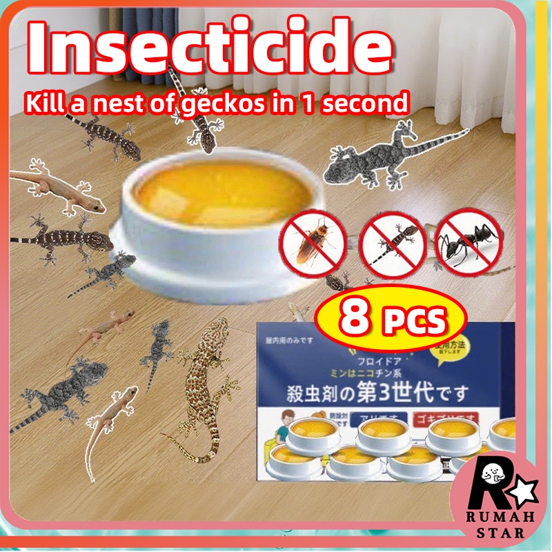 100% mortality lizard killer bait Gecko killer 1 box/8 pcs Cicak killer ...