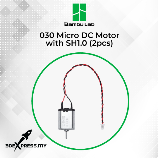Bambu Lab Maker's Supply 030 Micro DC Motor with SH1.0 (2PCS) 3D Printer Accessories
