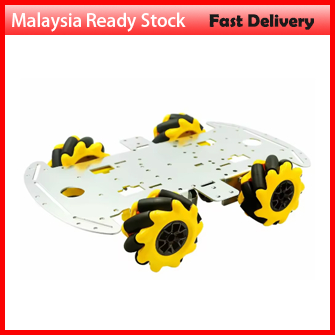 1 set Mecanum Wheel Robot Kit 4WD Omnidirectional Wheels Smart Robot Car Chassis Kit(60mm wheel)
