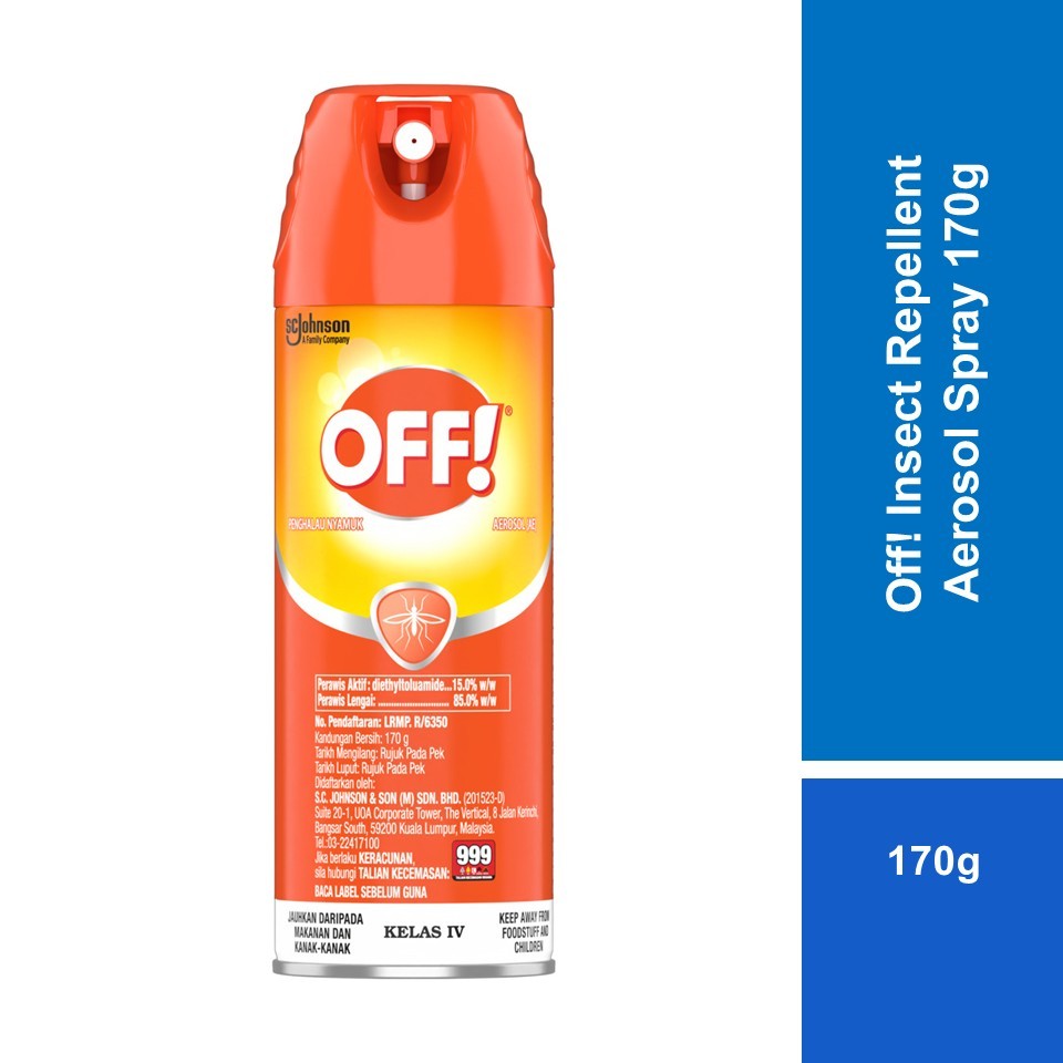 OFF! Mosquito Repellent Aerosol Spray (170g) | Shopee Malaysia