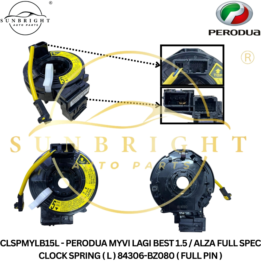 PERODUA MYVI LAGI BEST 1.5 / ALZA FULL SPEC CLOCK SPRING ( L ) 84306 ...