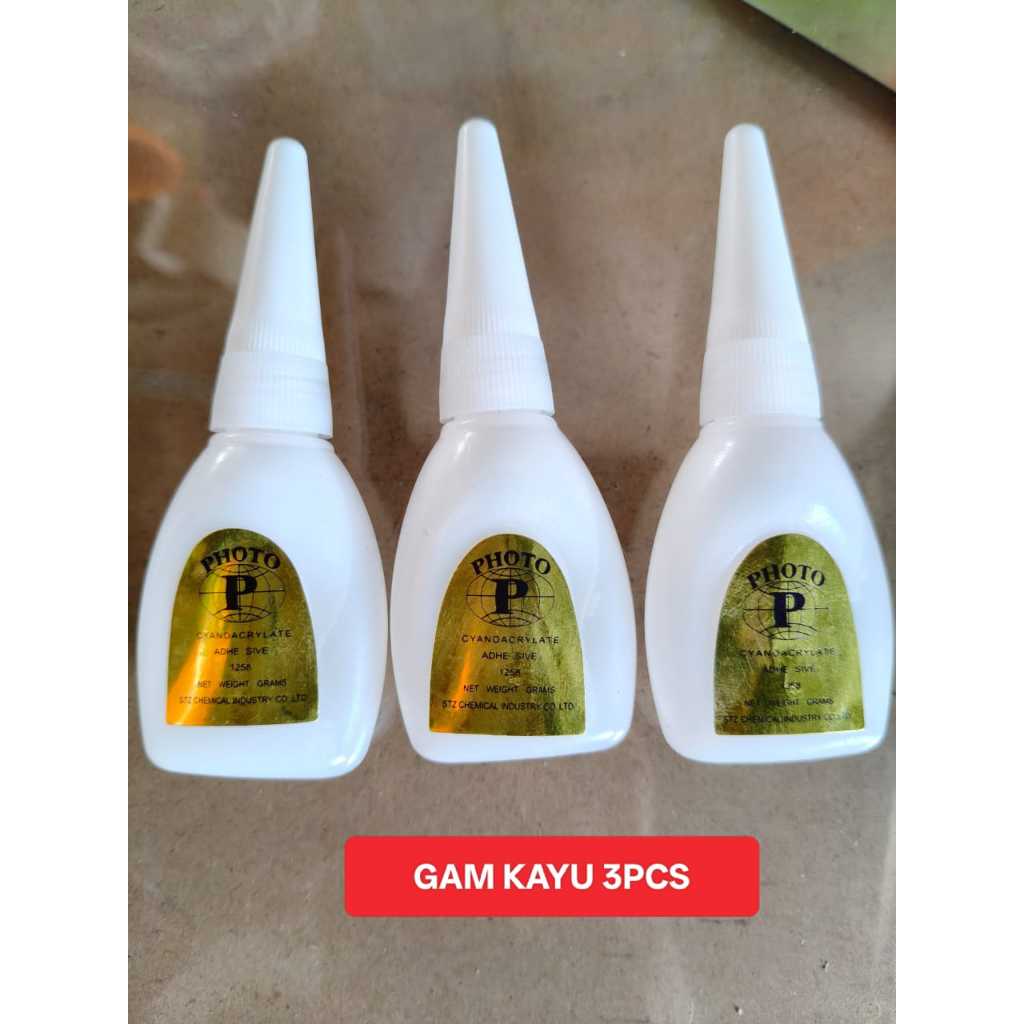 (GAM KAYU X 3 BOTOL)Gam kayu Gred A/gam bilah/gam sangkar burung ...