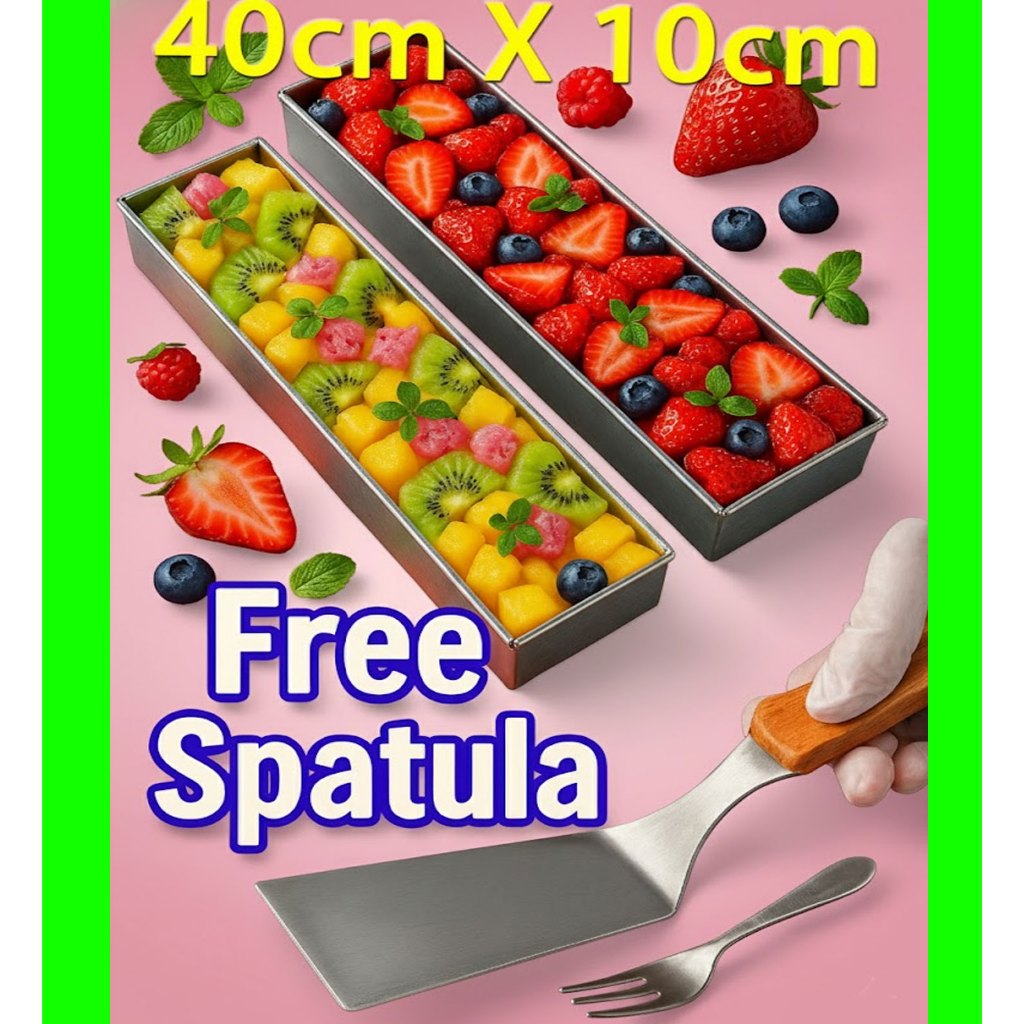 40cm X 10 cm Acuan Tiramisu Cake Pan Cake Mould Rectangular Cheesecake ...