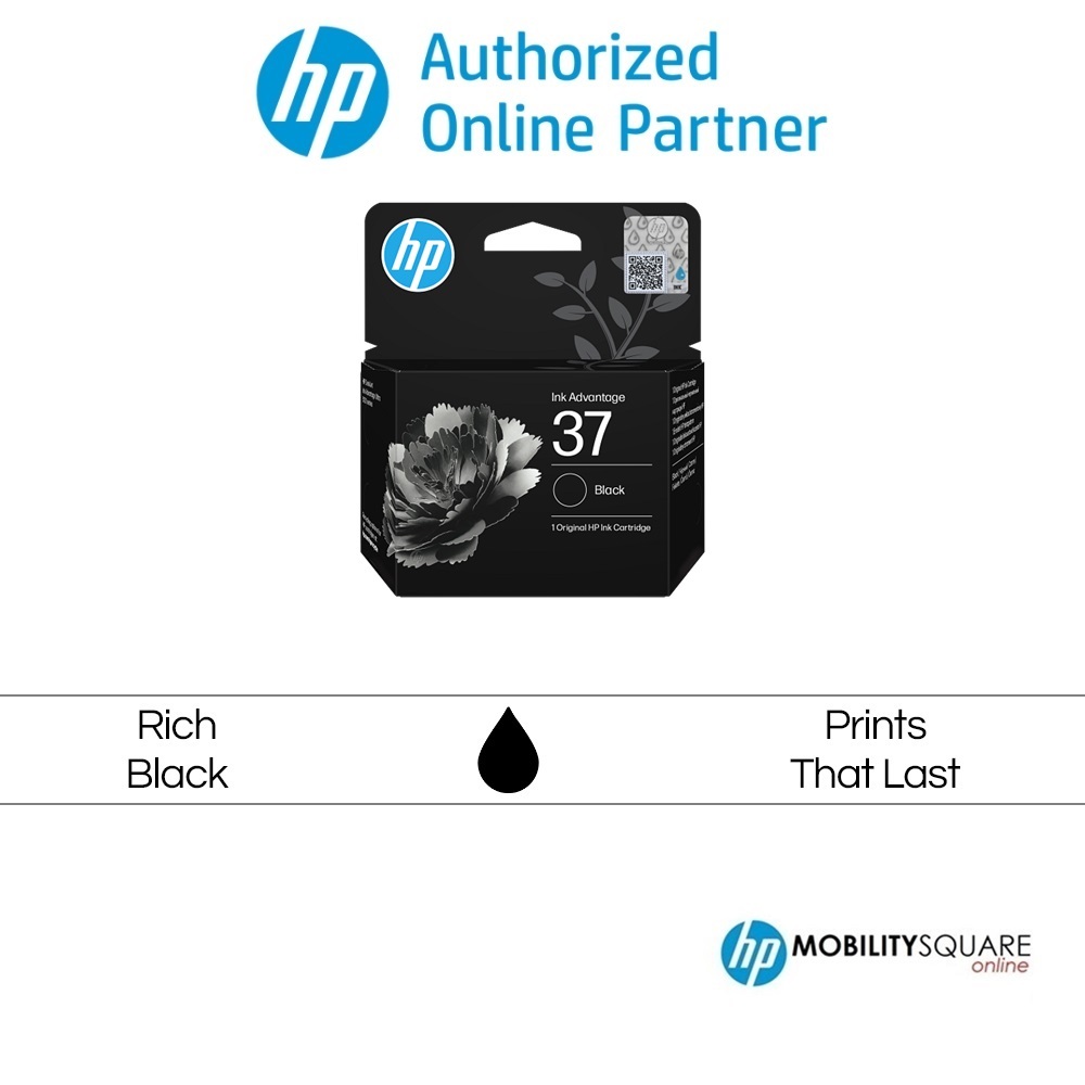 HP 37 Black/Color Original Ink Cartridge | Shopee Malaysia