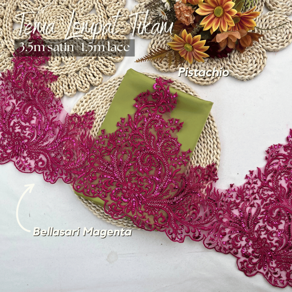 (SATIN LACE) TEMA MATCHA STRAWBERRY WARNA HOT RAYA 2026 COMBO COLOUR ...