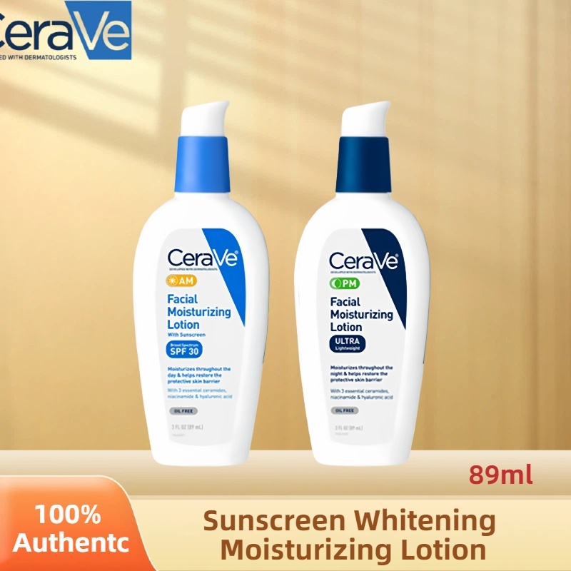 【COD】cerave-Day&Night Face Lotion Skin Care Set For All Skin Types/Am ...