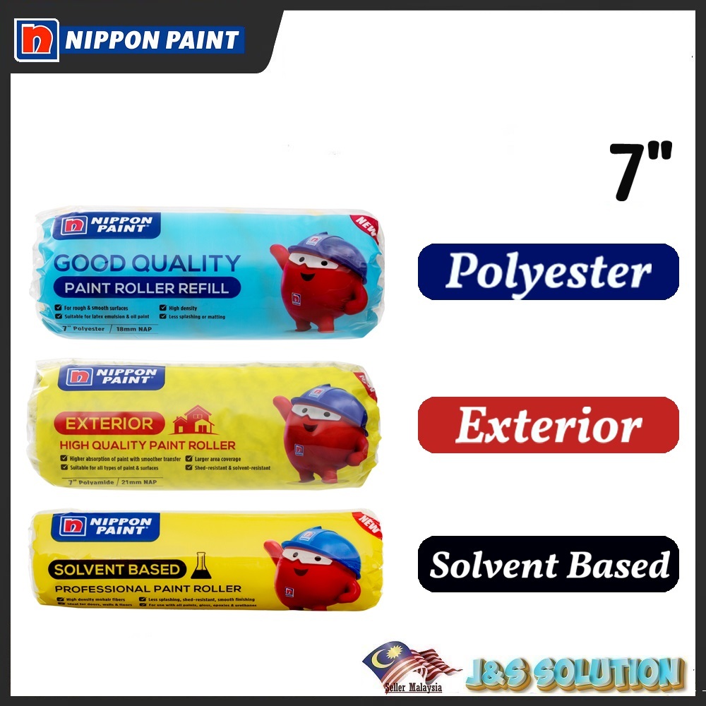 NIPPON PAINT 7" Roller Refill | Exterior | Interior | Polyester ...