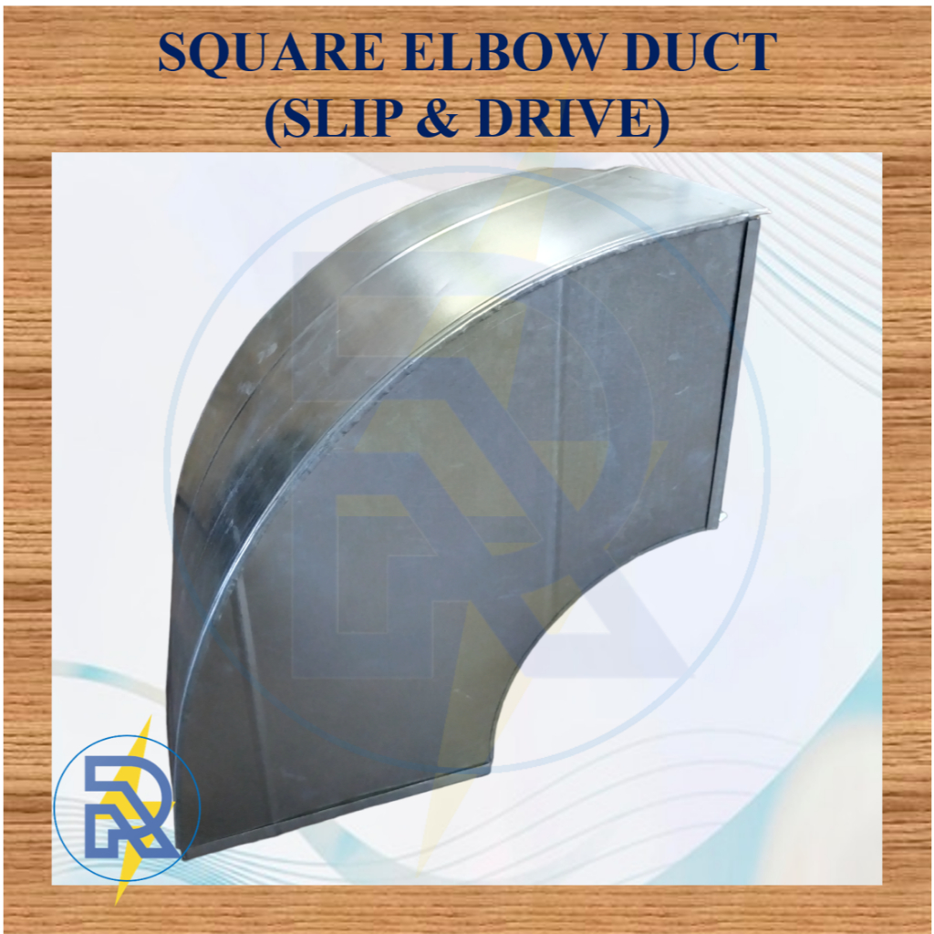 R-Electric GI Saluran Udara Petak 90 Darjah / Ducting Square Elbow Duct ...