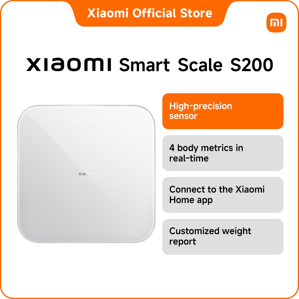 Xiaomi Mi Smart Scale S200 app 4 different reading/control/long battery life