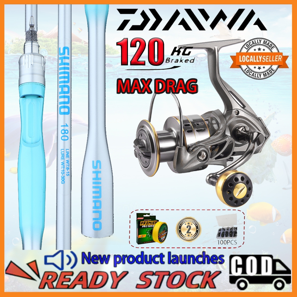 DAIWA Fishing Rod Set Pancing Barang Mancing Set Fishing Combo Set ...