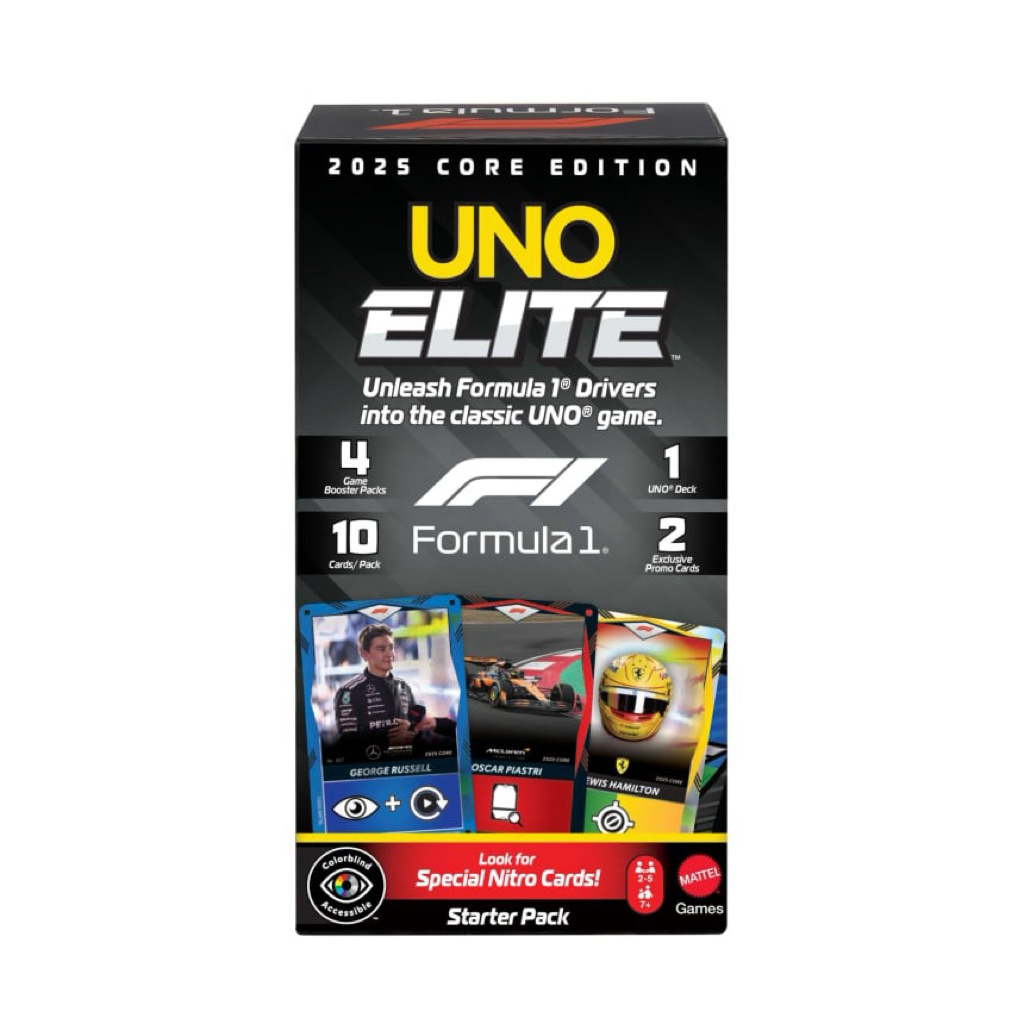 [PRE ORDER] Mattel Uno Elite Formula 1 2025 Core Edition Starter Pack ...