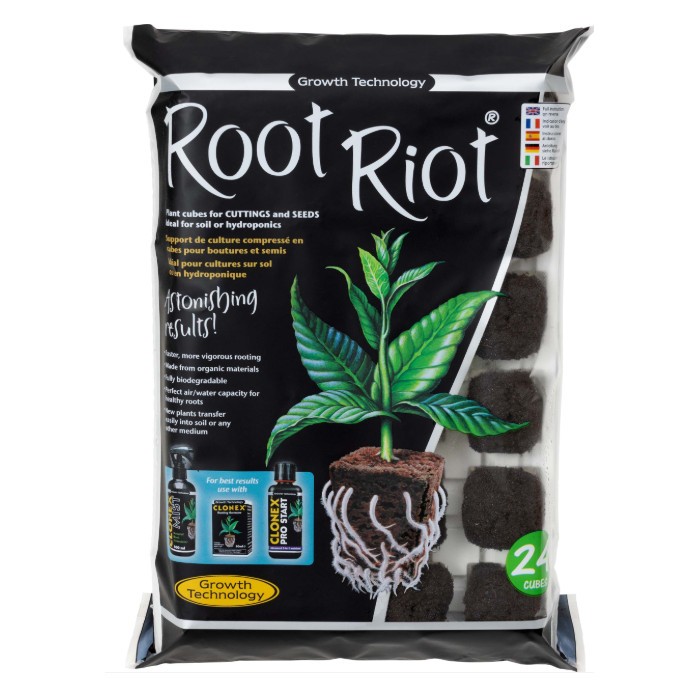 Growth Technology Root Riot Propagation Cube (24 cubes) (Propagation ...