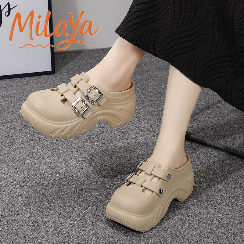 Milaya Women's Shoes Wedges Premium Lightweight Soft Flexible Latest ...