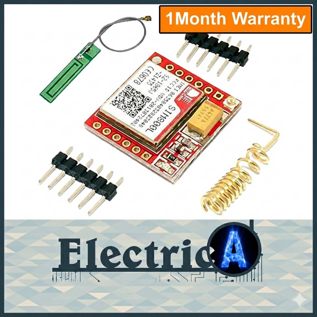 (High Quality +1Month Warranty) SIM800L GPRS GSM Tracking Module SIM Slot + Spring Antenna & IPEX antenna [ElectricA]