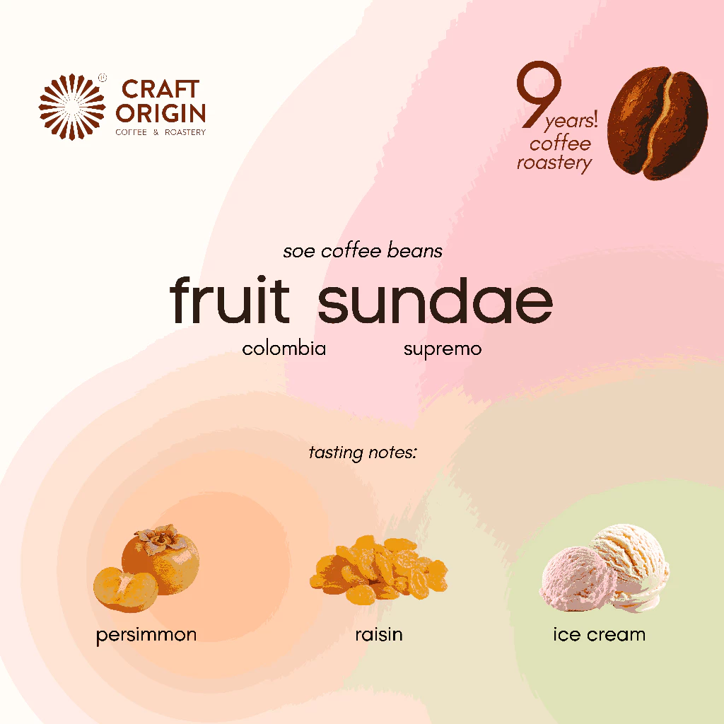 Craft Origin Fruits Sundae Single Origin Espresso – specialty coffee beans Malaysia