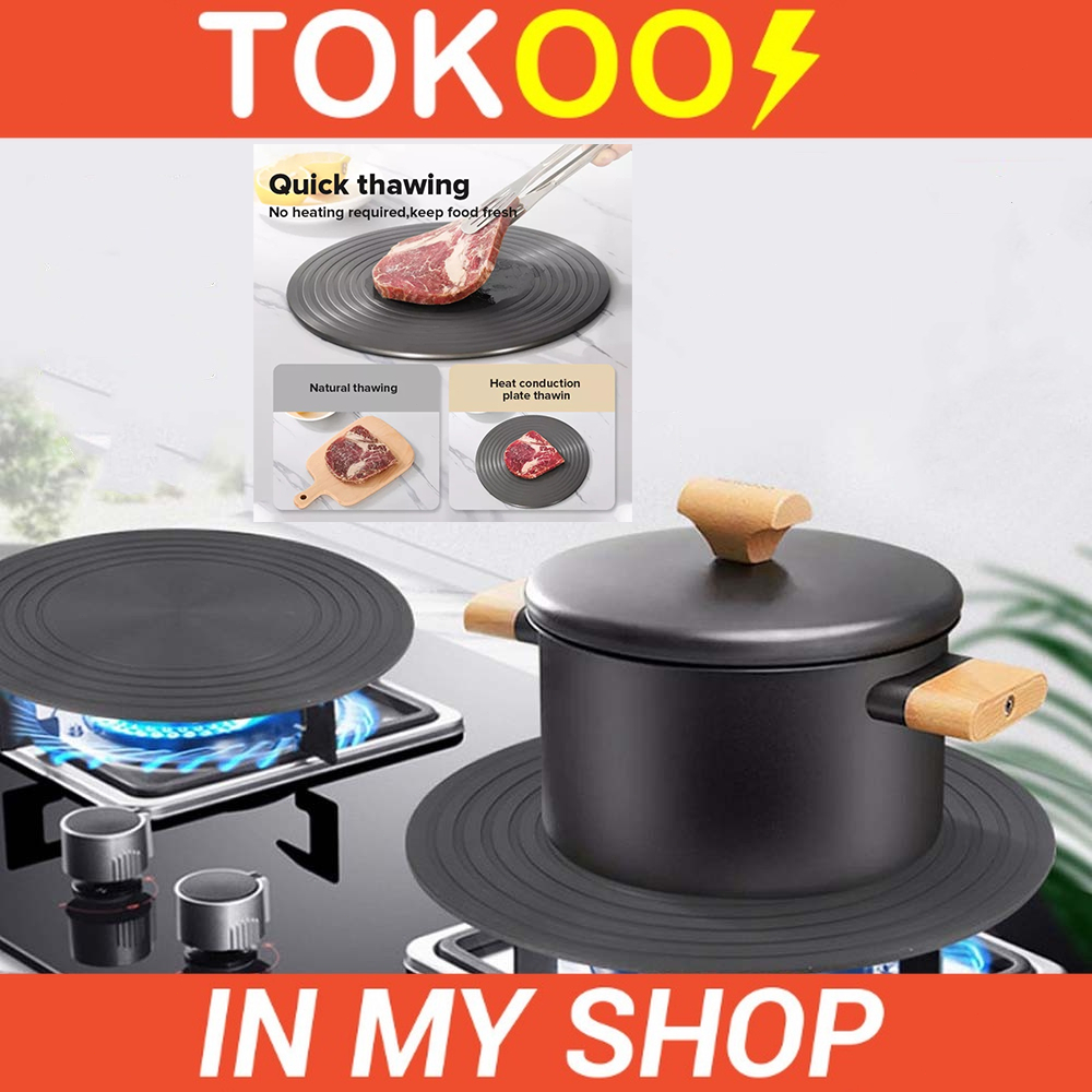 Gas stove heat sink 24 and 28 cm diffuser plate kitchen defrost plate ...
