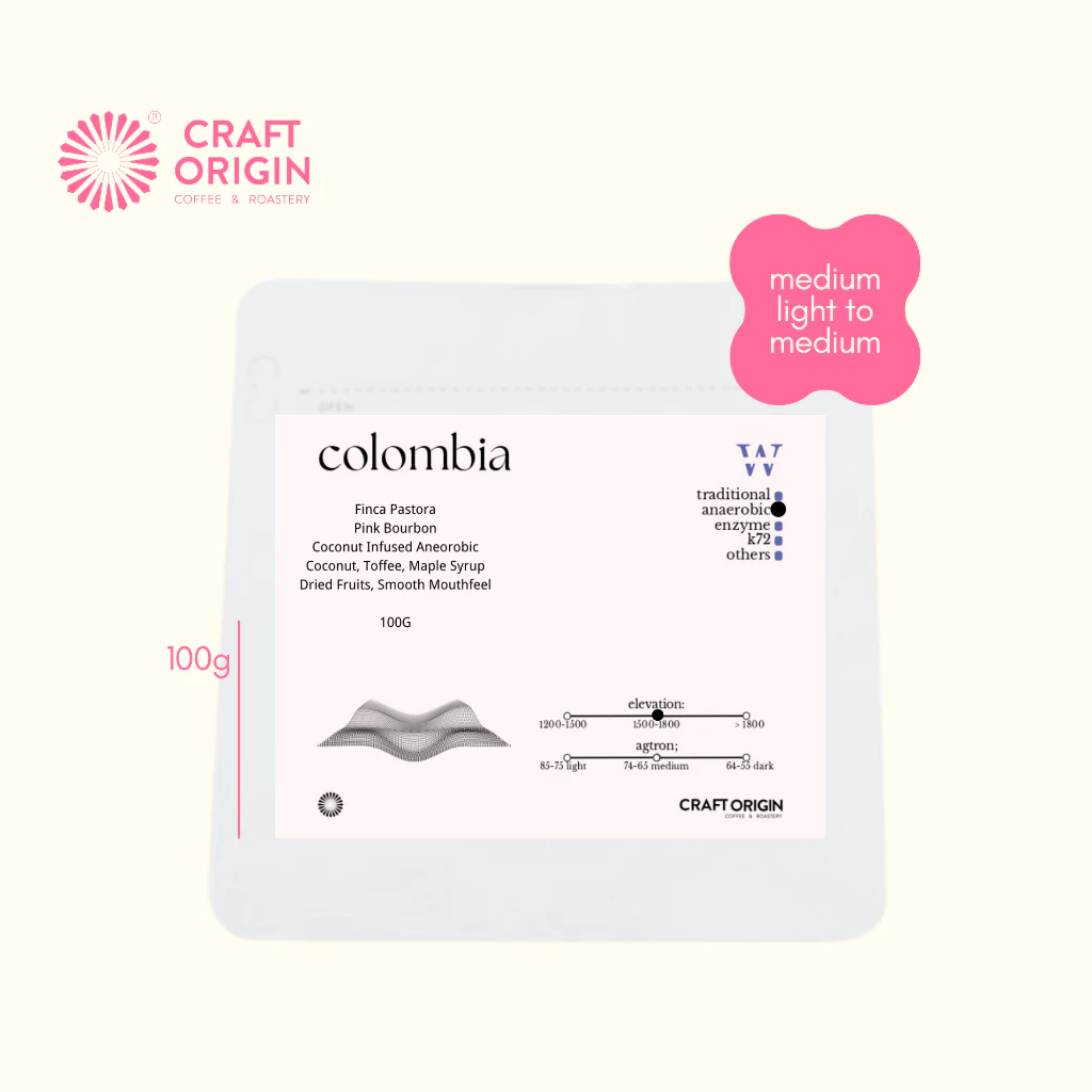 Craft Origin Colombia Coconut – specialty coffee beans Malaysia