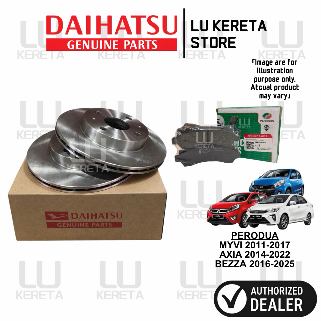 ORI DAIHATSU FRONT BRAKE DISC ROTOR FOR PERODUA MYVI 2011-2017 LAGI ...