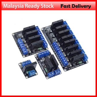 1/2/4/8 Channel 5V DC Solid State Relay Module Board Low Level Trigger G3MB-202P Relay SSR 240V AC 2A Arduino PLC Contro