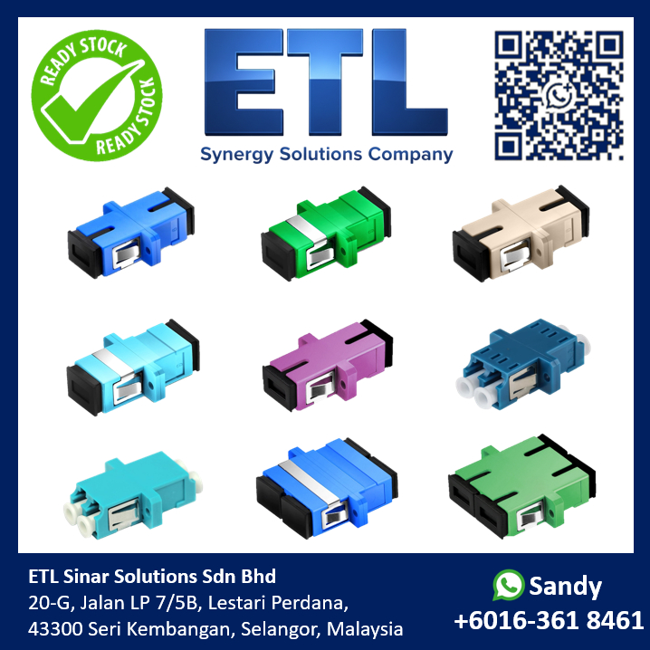 Adapter SC & LC fiber optic Multimode Simgelmdoe simplex adapter Beige ...