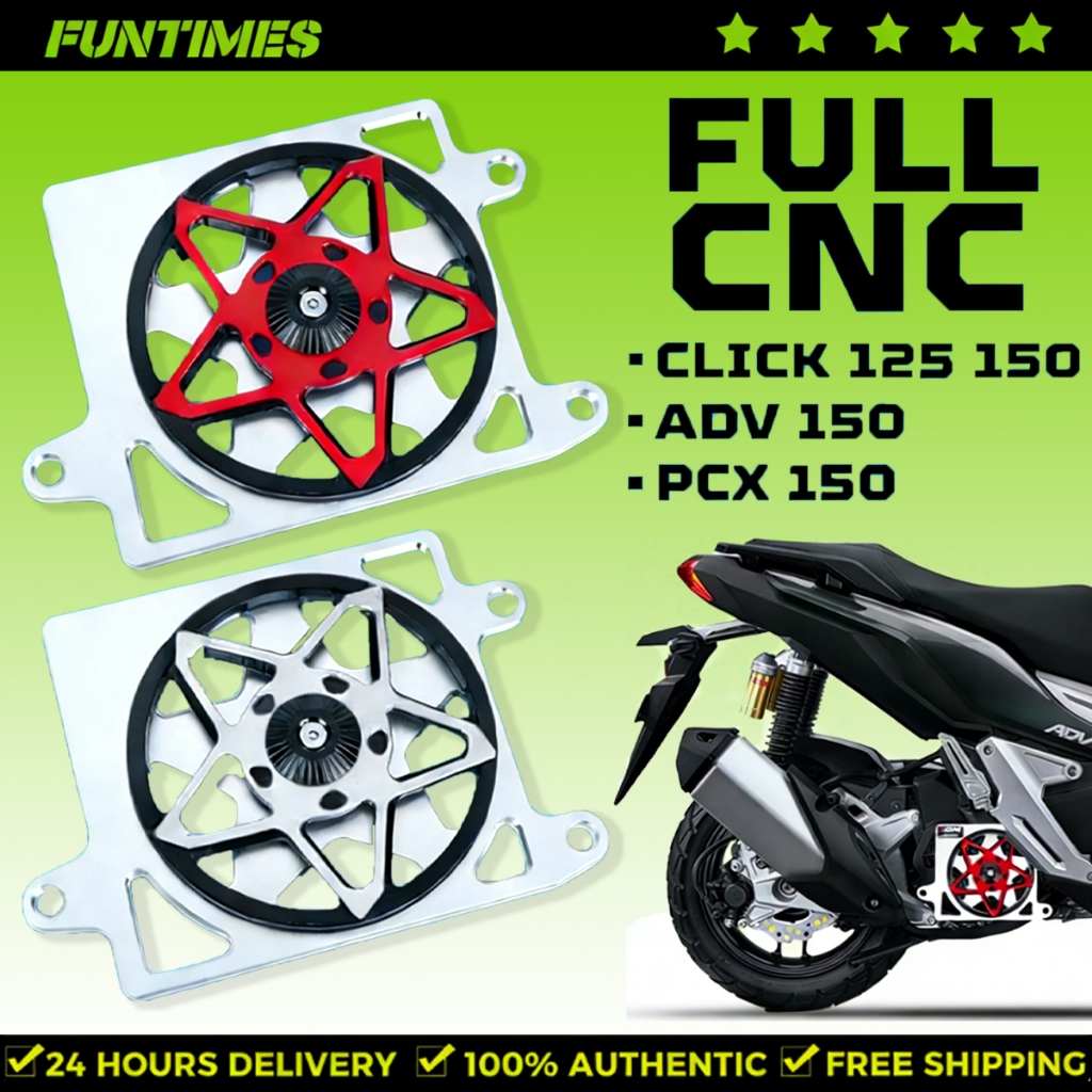 3D ARM TYPE STAR RADIATOR SPINNER COVER PACKAGE FOR YAMAHA NVX155 V1 V2 ...
