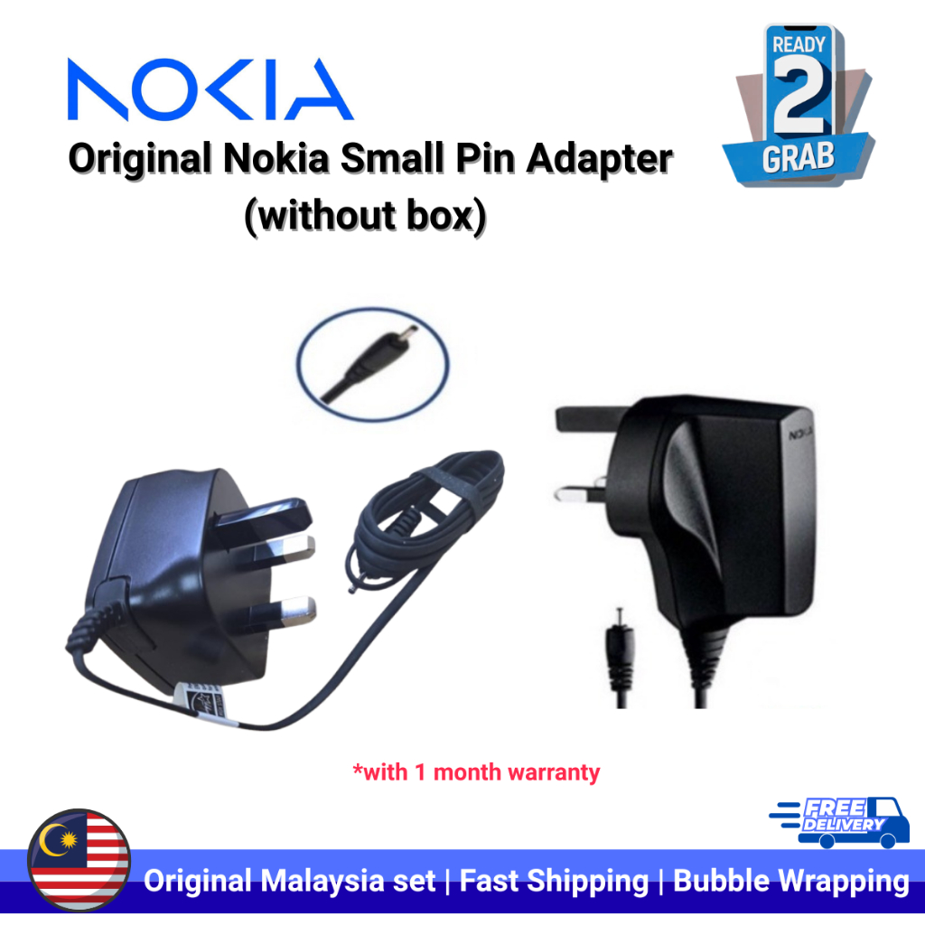 Original Nokia Small Pin Adapter with 1 Month Warranty (without box ...