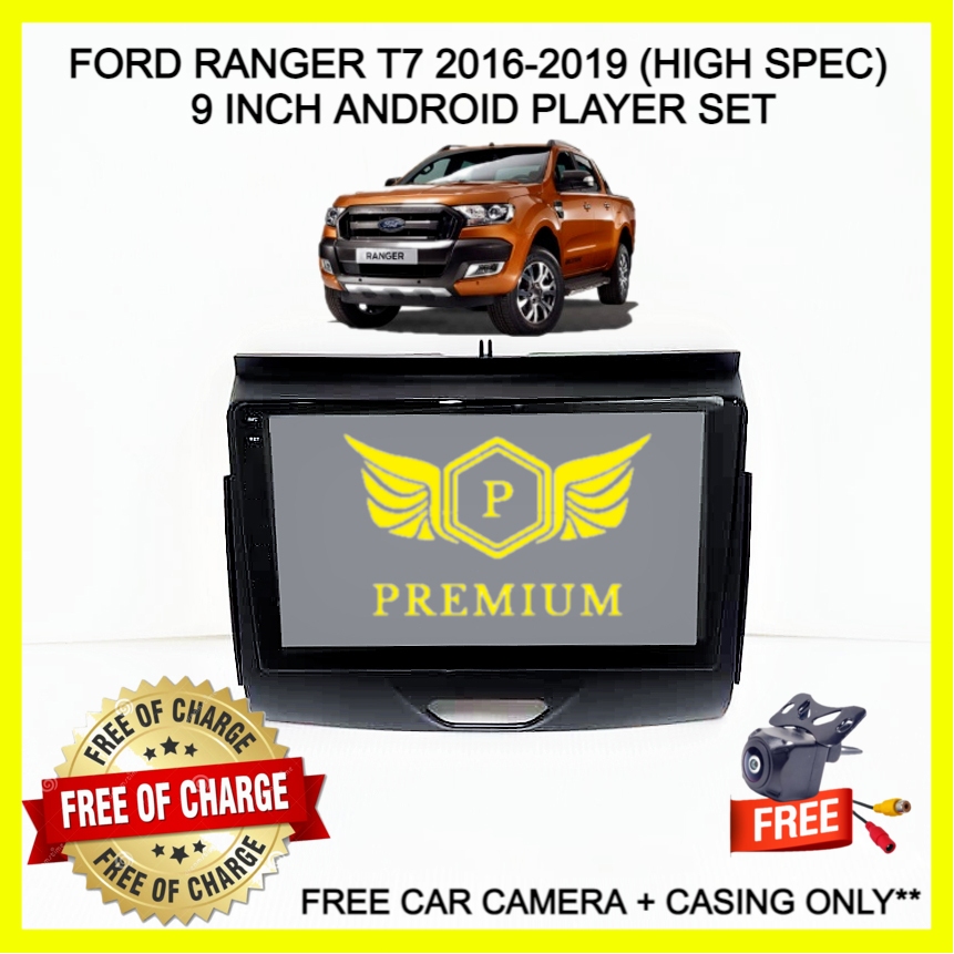 FORD RANGER T7 2016-2019 9 INCH (HIGH SPEC) ANDROID PLAYER SET (FREE ...