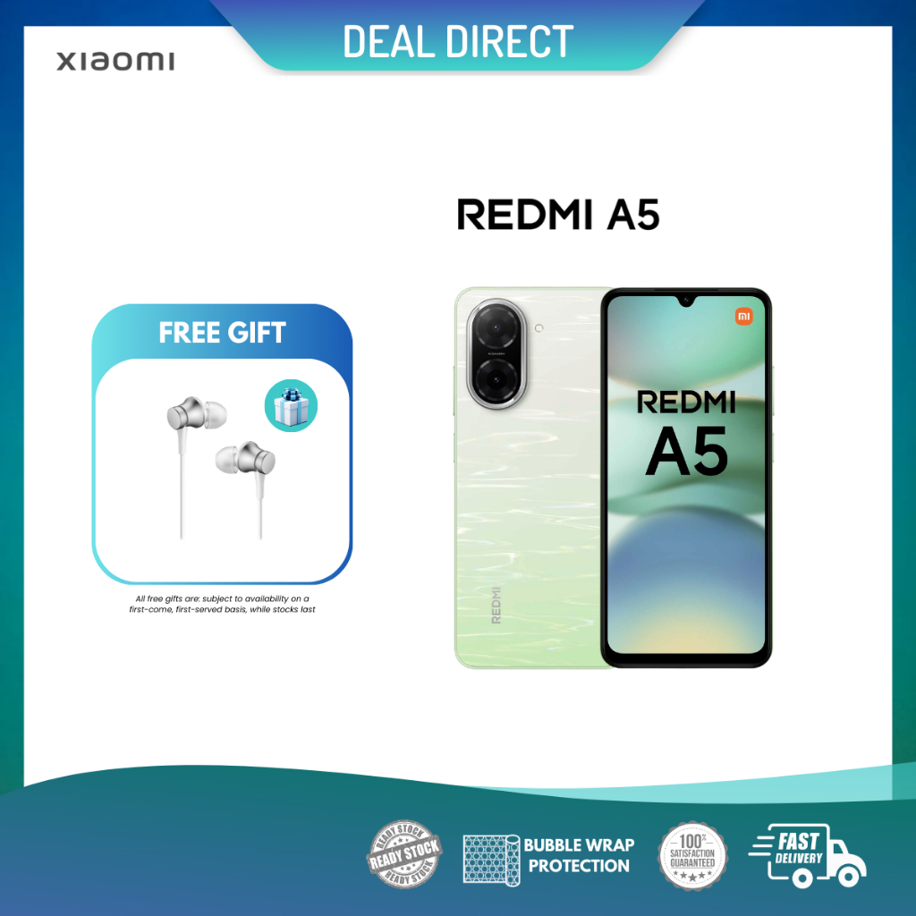 Redmi A5 (4GB RAM + 128GB ROM / 3GB RAM + 64GB ROM) | Xiaomi Malaysia Warranty
